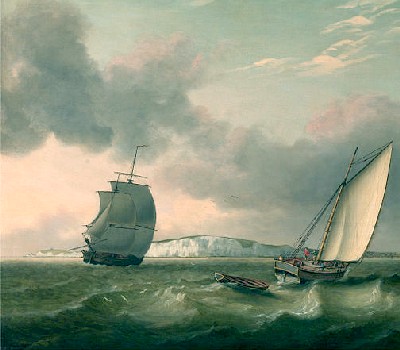 A Packet Boat and Larger Ship