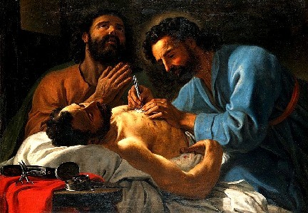 Performing Surgery on a Chest Wound