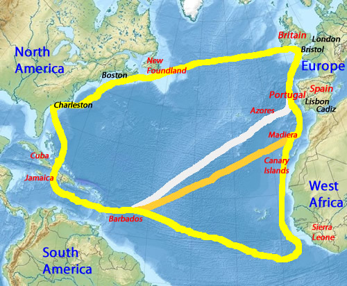 North Atlantic Cities of Interest