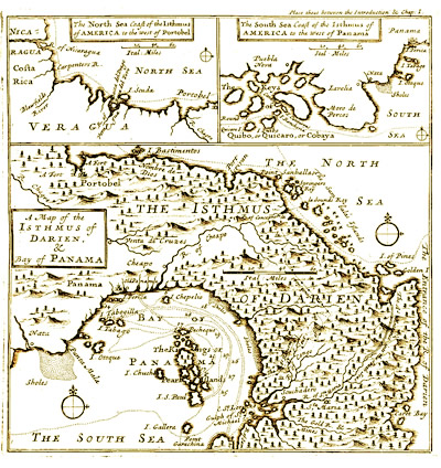 Panama Map by Dampier