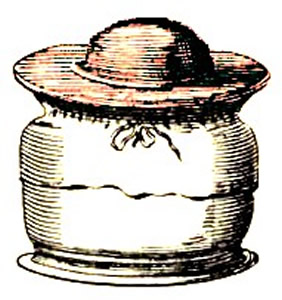 Bladder covered pot