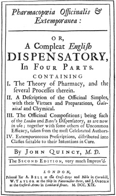 John Quincy's Pharmacopoeia Universalis