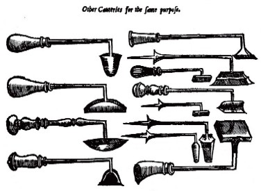 Pare's Cautery Irons, Set 3