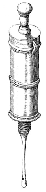 Woodall's Drawing of a Clyster Syringe
