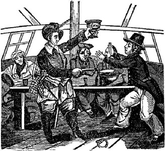 Edward Low forces a Captive to Drink