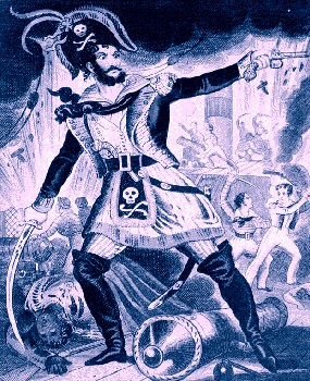 John Paul Jones Pirate Caricature