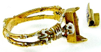 Mourning Ring with Coffin