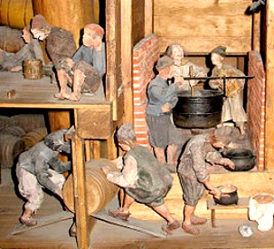Barrels and Kitchen on Vasa Model