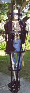 Bucky skeleton dressed in the Gibbet