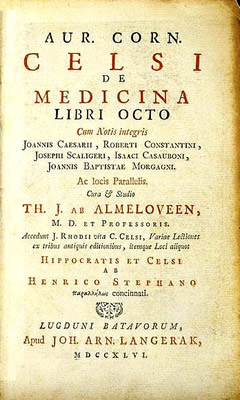 De Medicina, Celsus