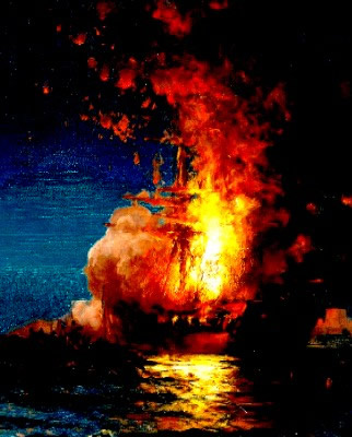 Burning of the Frigate Philidelphia