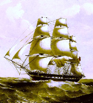 East Indiaman off Madagascar