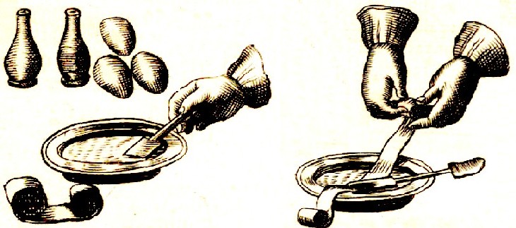 Eggs used in Bandaging Medication