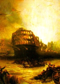 Ship on Fire