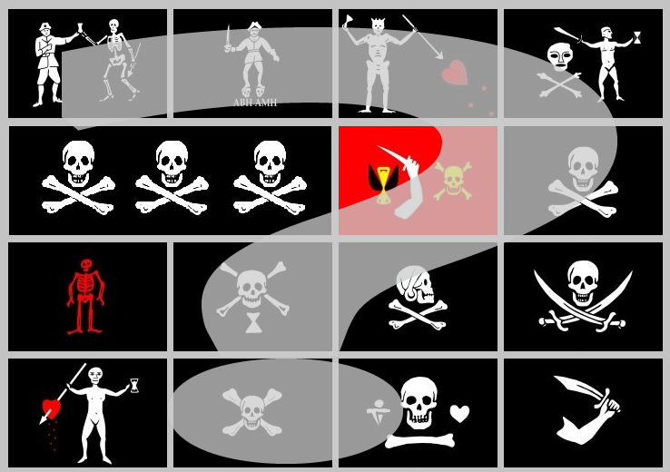 Pavillons pirates et corsaires — Wikipédia